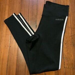 Adidas Women’s  Climalite three stripe high rise leggings